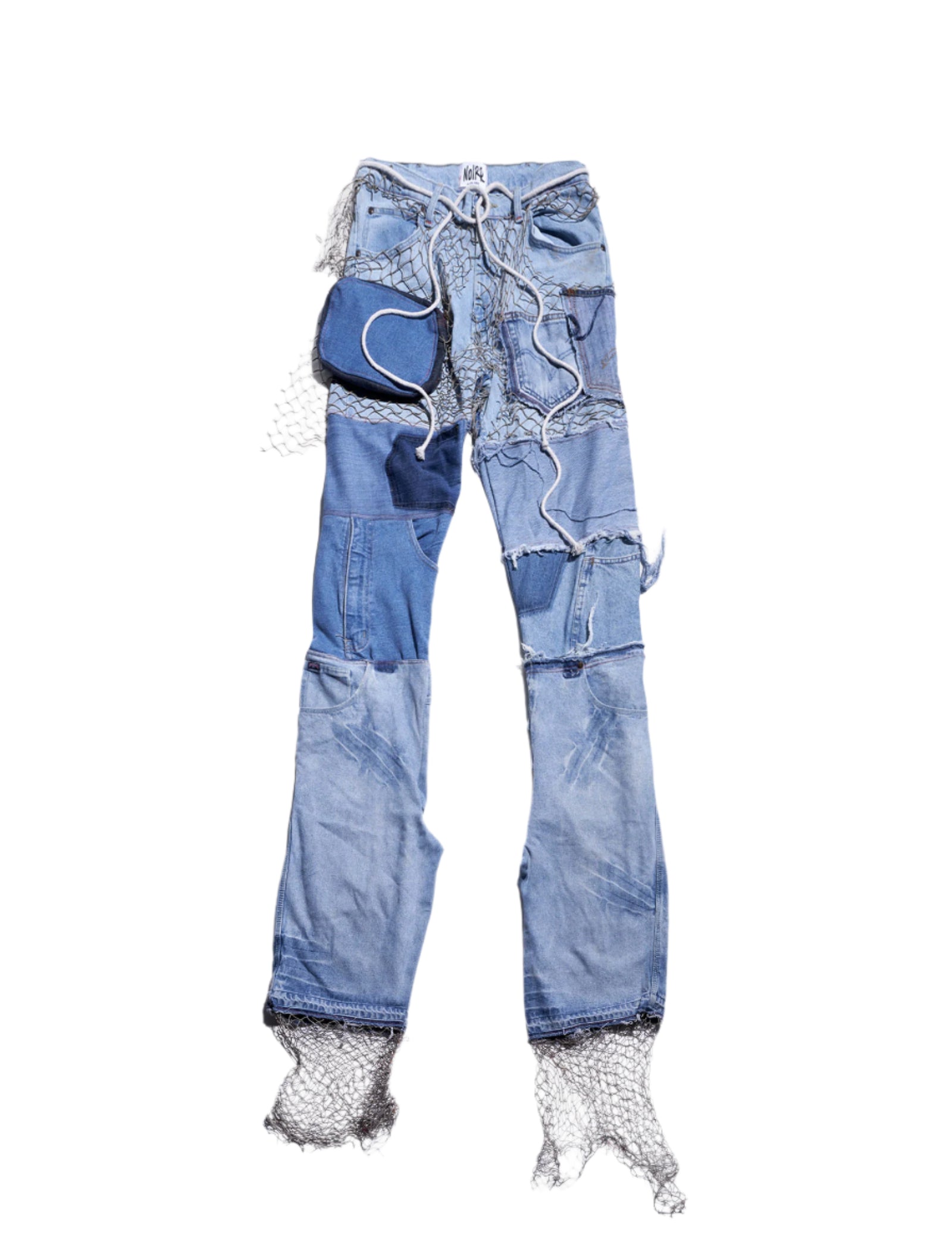 RECONSTRUCTED STACKED DENIM