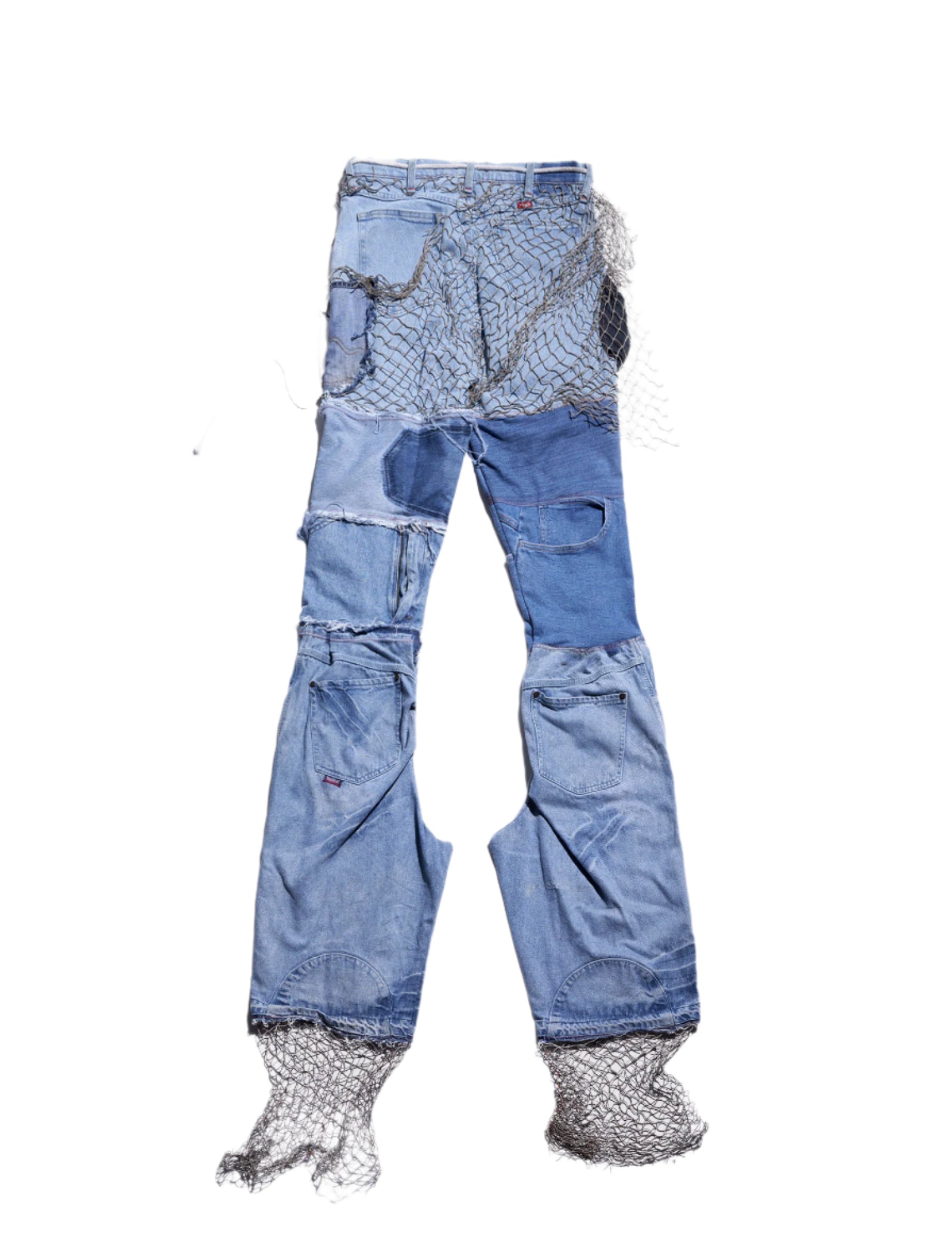RECONSTRUCTED STACKED DENIM