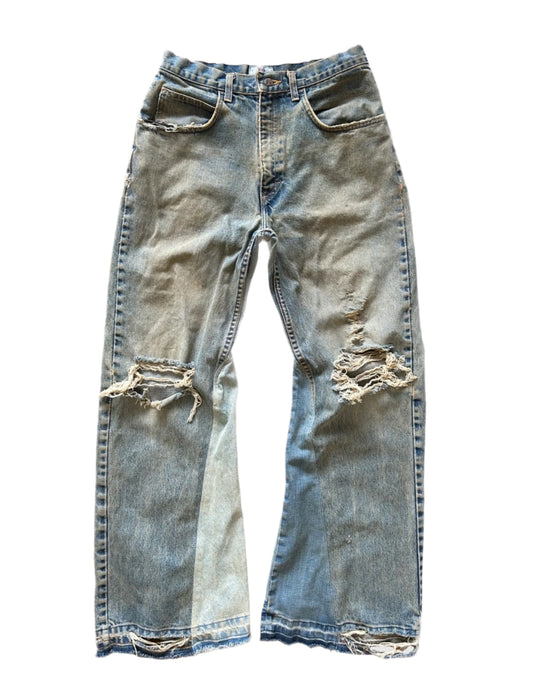 MUD WASH FLARE DENIM