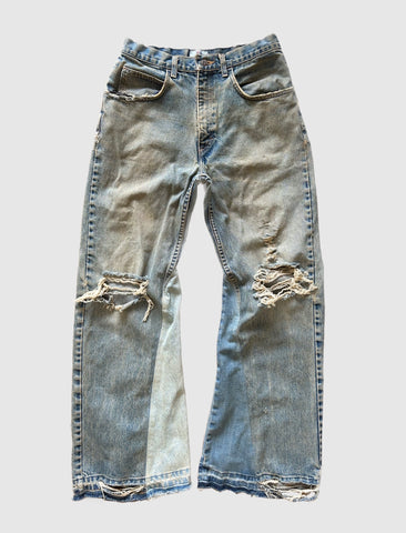 MUD WASH FLARE DENIM