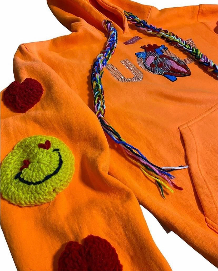 CB X 311 UGLY RHINESTONE HOODIE